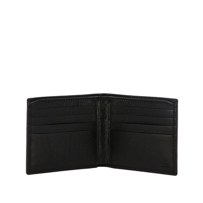 Gucci 575985 1GZ0X 1000 Men's Black Morpheus Fluffy Calf-Skin Leather GG Wallets (GGMW2026)