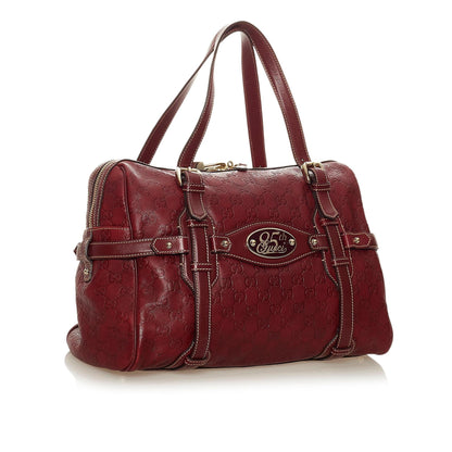 Gucci 85th Anniversary Guccissima Leather Boston Bag