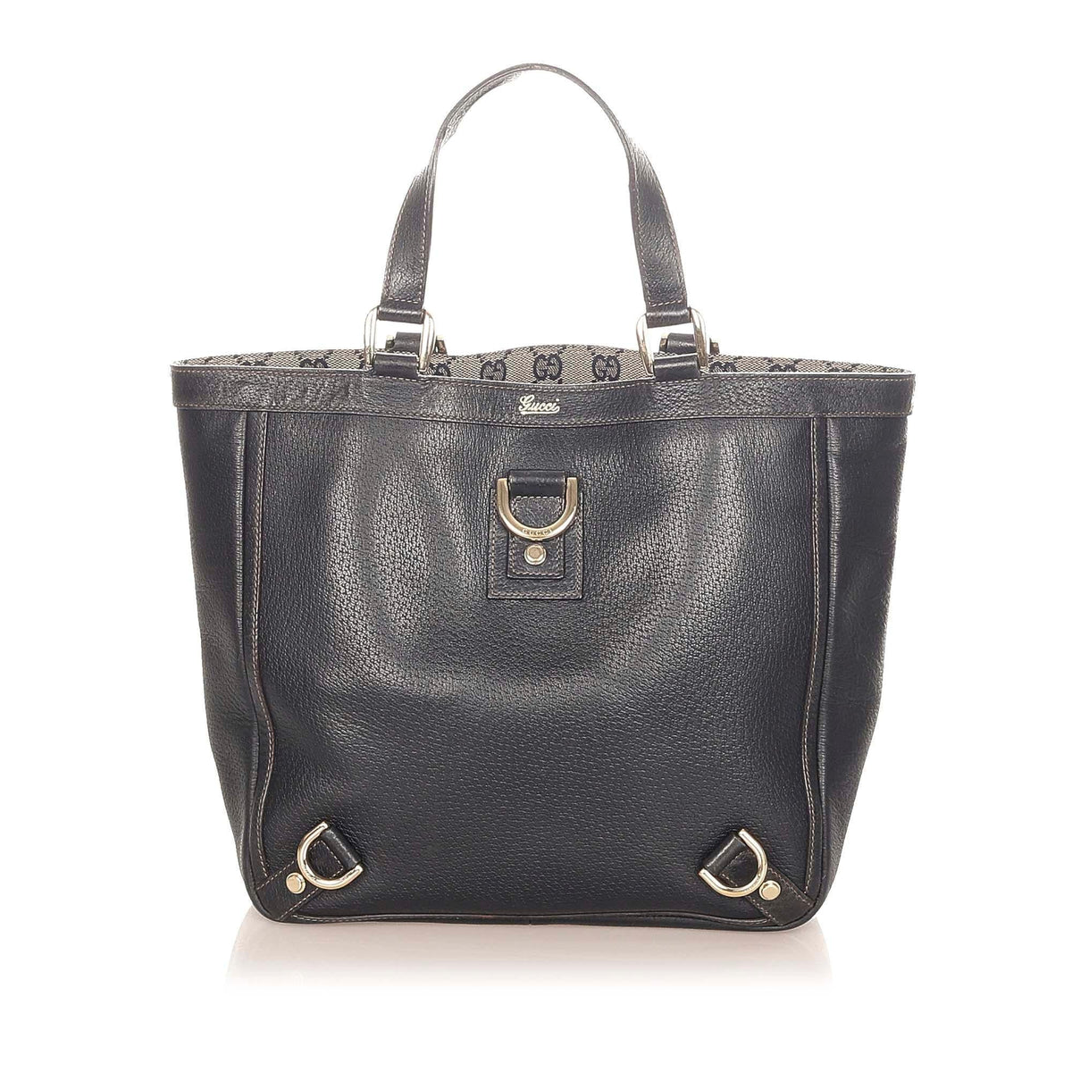 Gucci Abbey-D Ring Leather Tote Bag (SHG-20631)