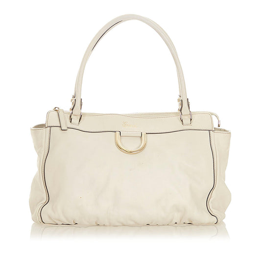 Gucci Abbey D-ring Leather Tote Bag (SHG-19550)