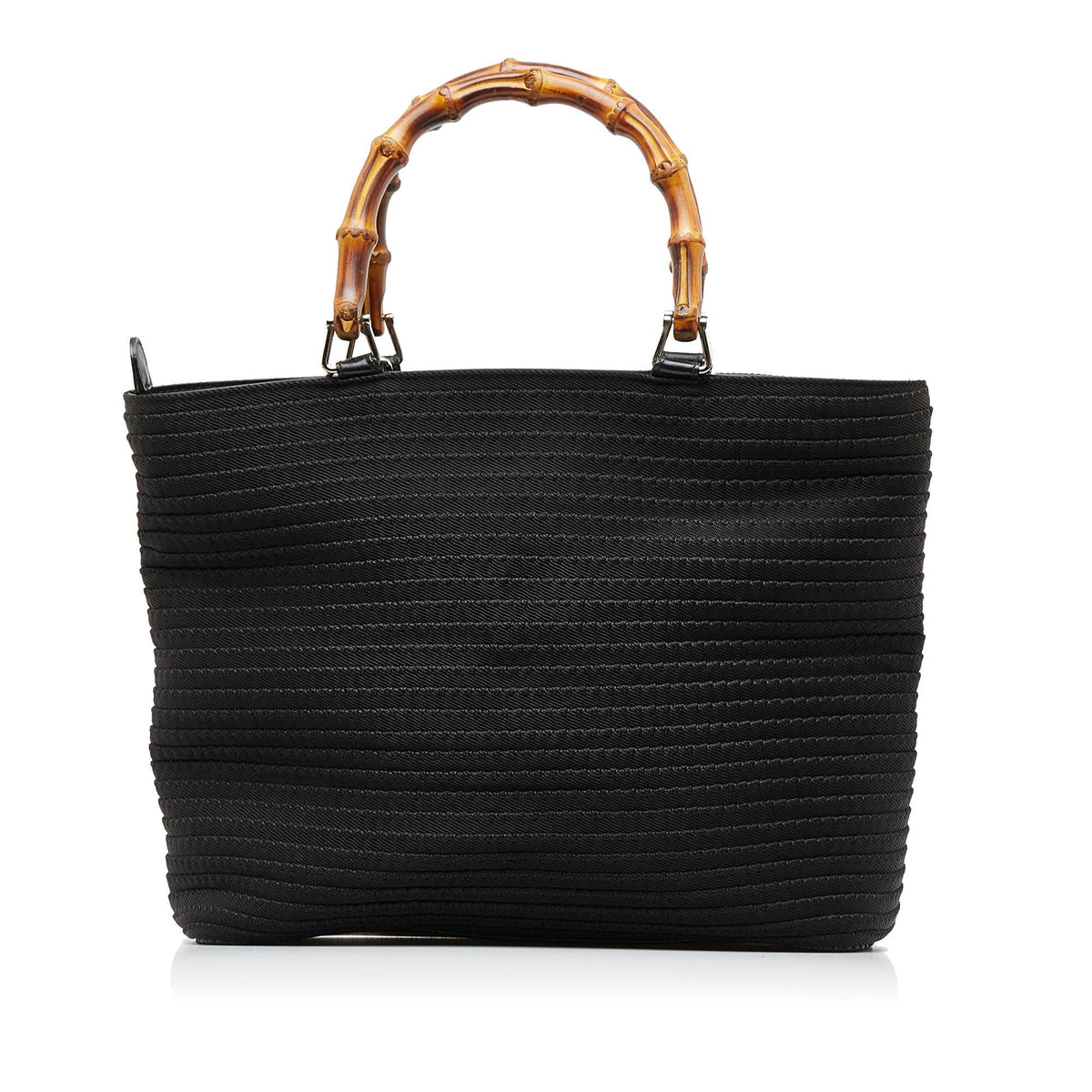 Gucci Bamboo Canvas Satchel (SHG-FgYljs)