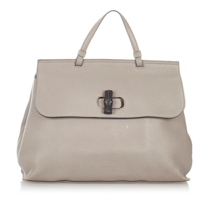 Gucci Bamboo Daily Leather Satchel