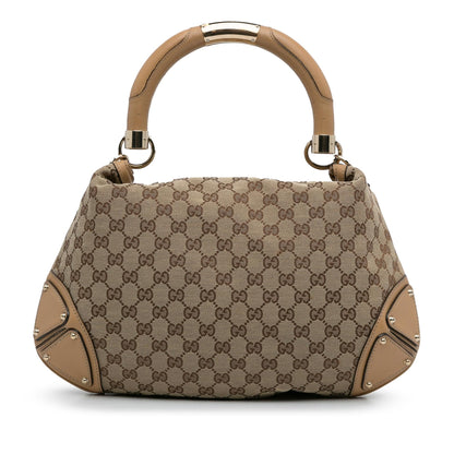 Gucci Bamboo GG Canvas Indy Hobo Bag (SHG-XsNWx4)