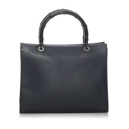 Gucci Bamboo Leather Satchel