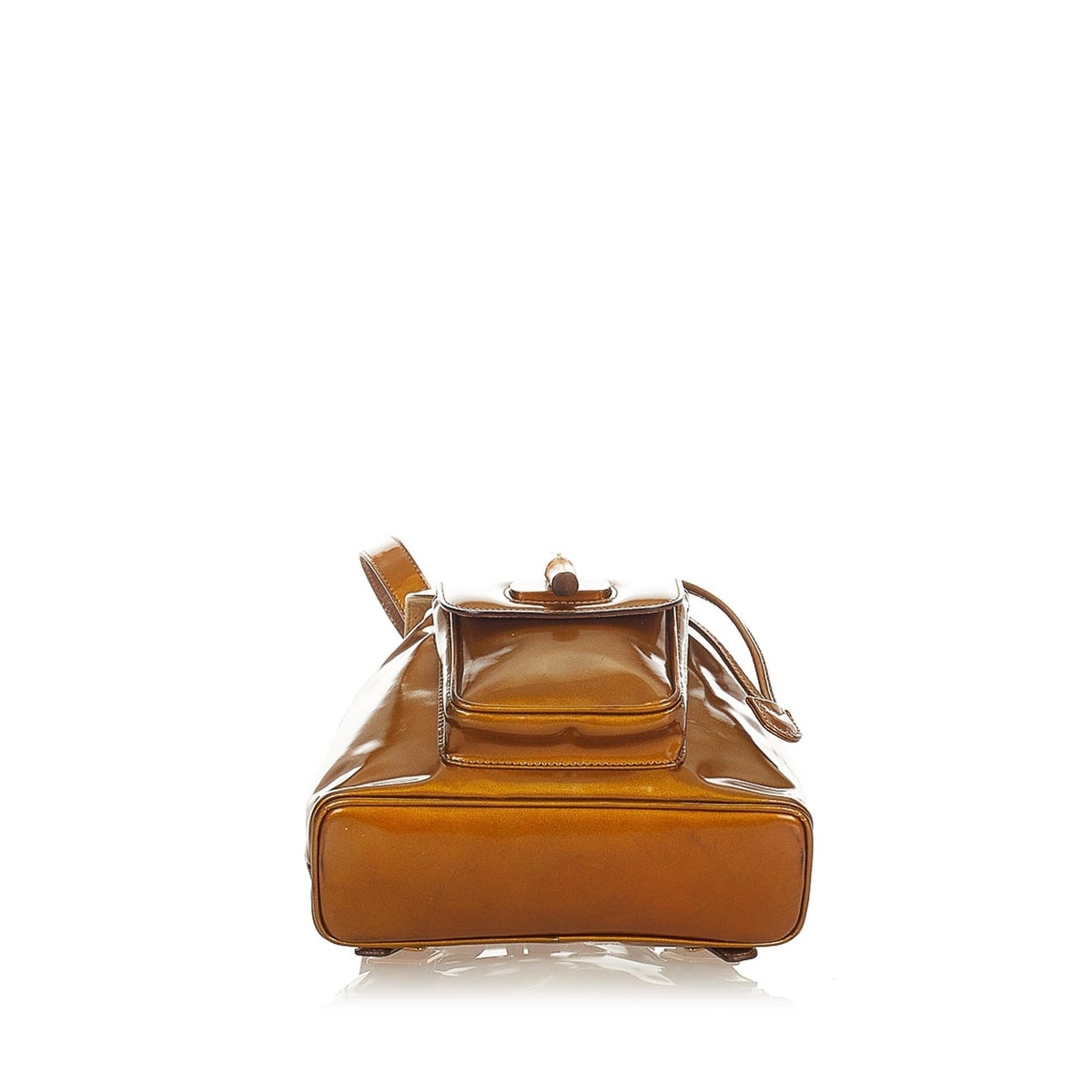 Gucci Bamboo Patent Leather Backpack