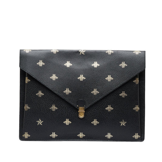 Gucci Bee Star Envelope Portfolio (SHG-QDLUYm)