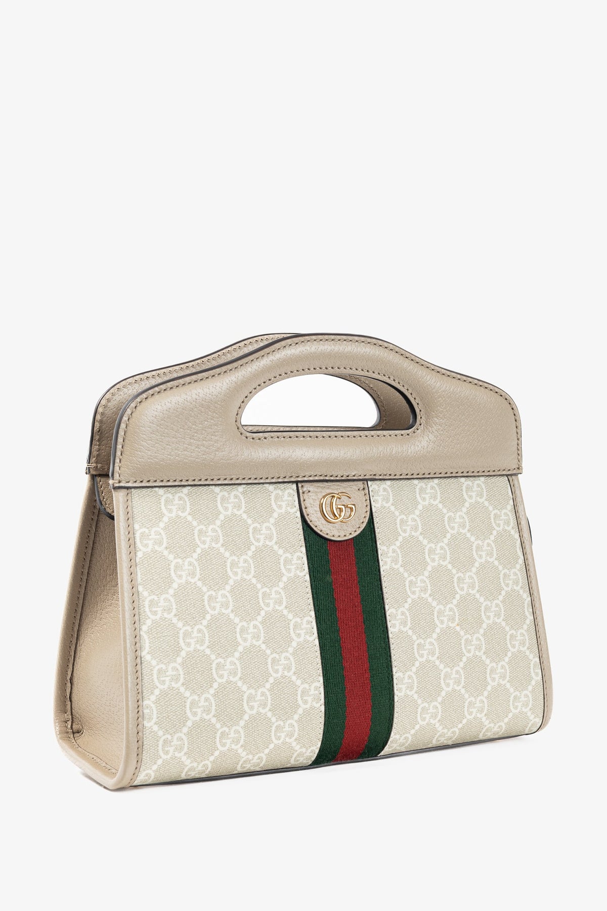 Gucci Small Ophidia Neutrals GG Supreme Canvas Tote Bag