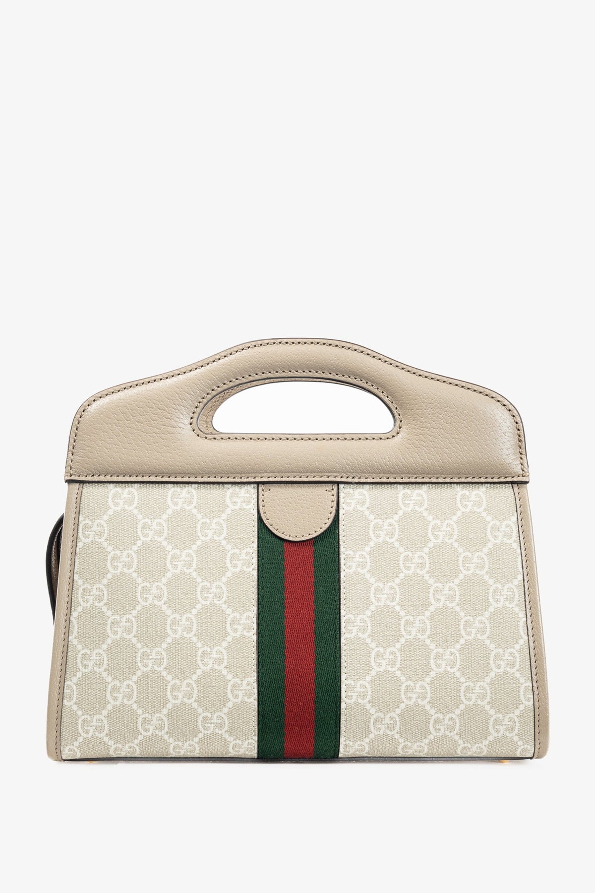 Gucci Small Ophidia Neutrals GG Supreme Canvas Tote Bag