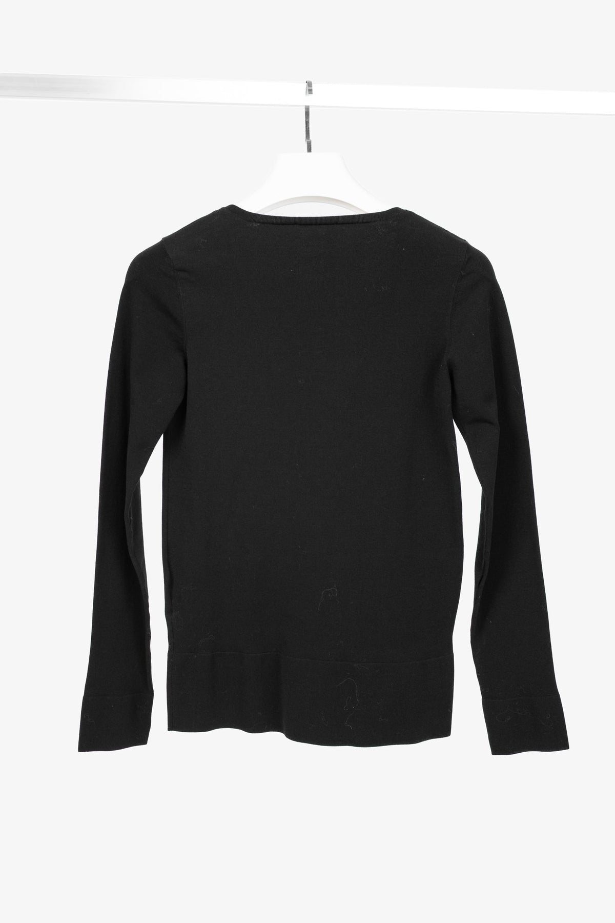 Gucci SS/11 Black Cotton-Blend Lace-Up Pullover
