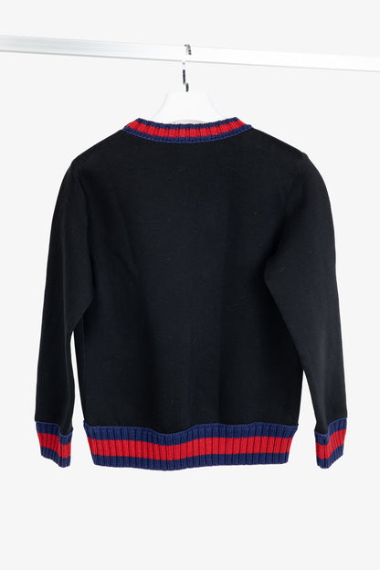 Gucci x GucciGhost AW/16 Black Graphic Neoprene Sweatshirt