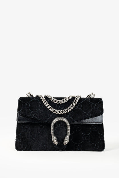 Gucci Velvet GG Monogram Dionysus Shoulder Bag