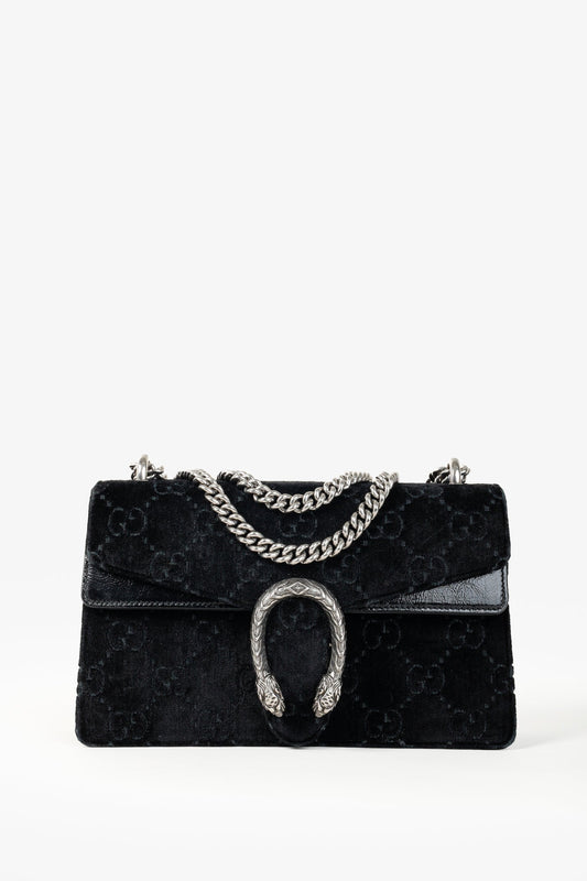 Gucci Velvet GG Monogram Dionysus Shoulder Bag