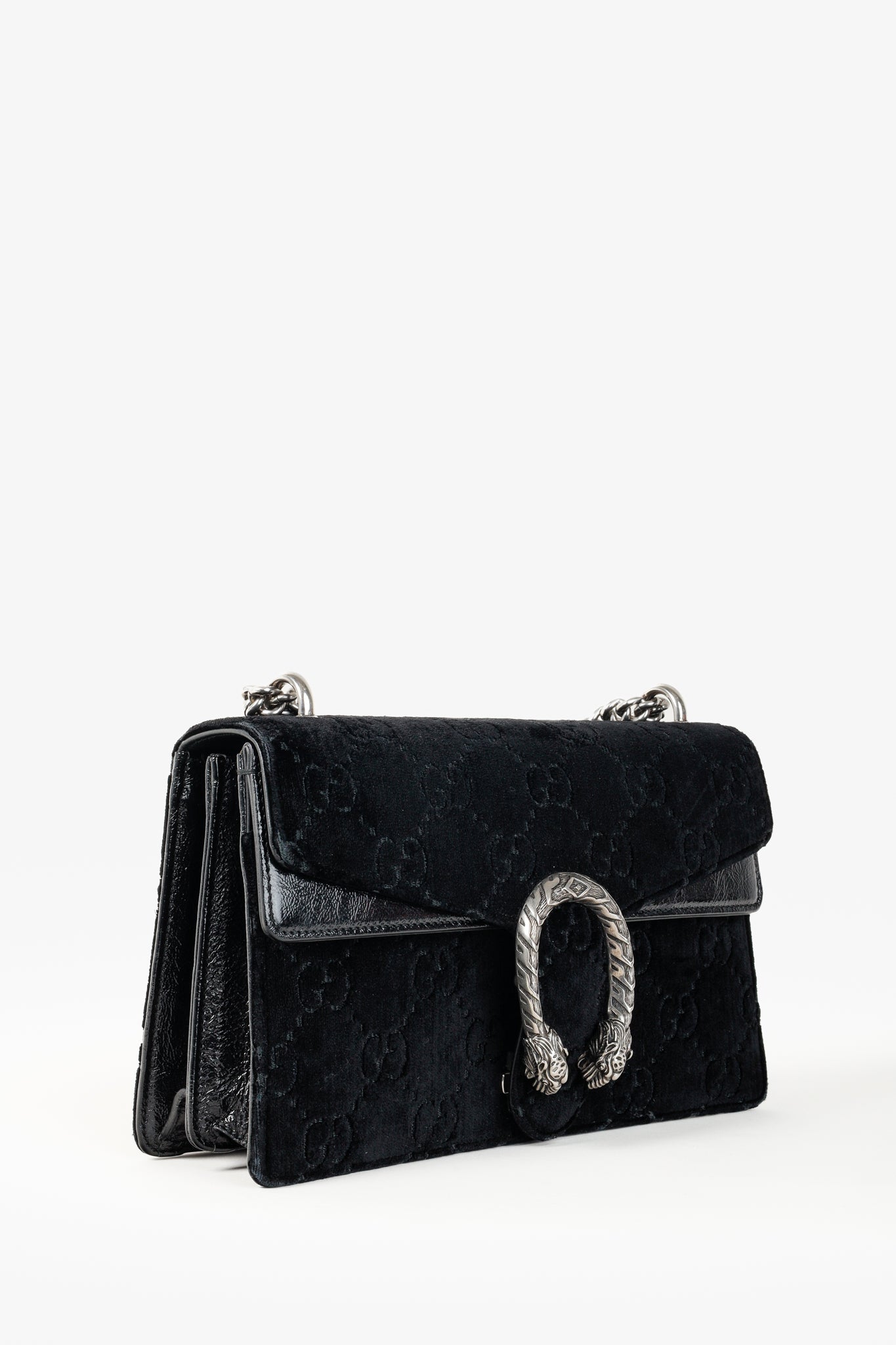 Gucci Velvet GG Monogram Dionysus Shoulder Bag