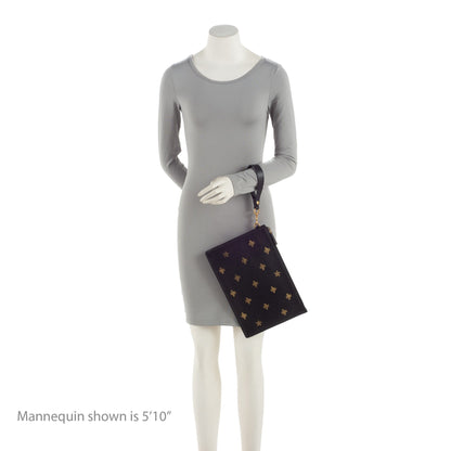 Gucci Calfskin Bee Star Wristlet (SHF-8glDSR)
