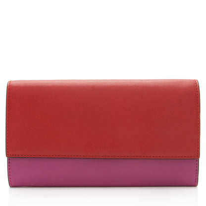 Gucci Calfskin Two-Tone Continental Wallet (SHF-fQrh9H)