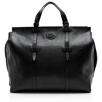 Gucci Calfskin GG Marmont Monochrome Large Tote (SHF-sBw4Ey)