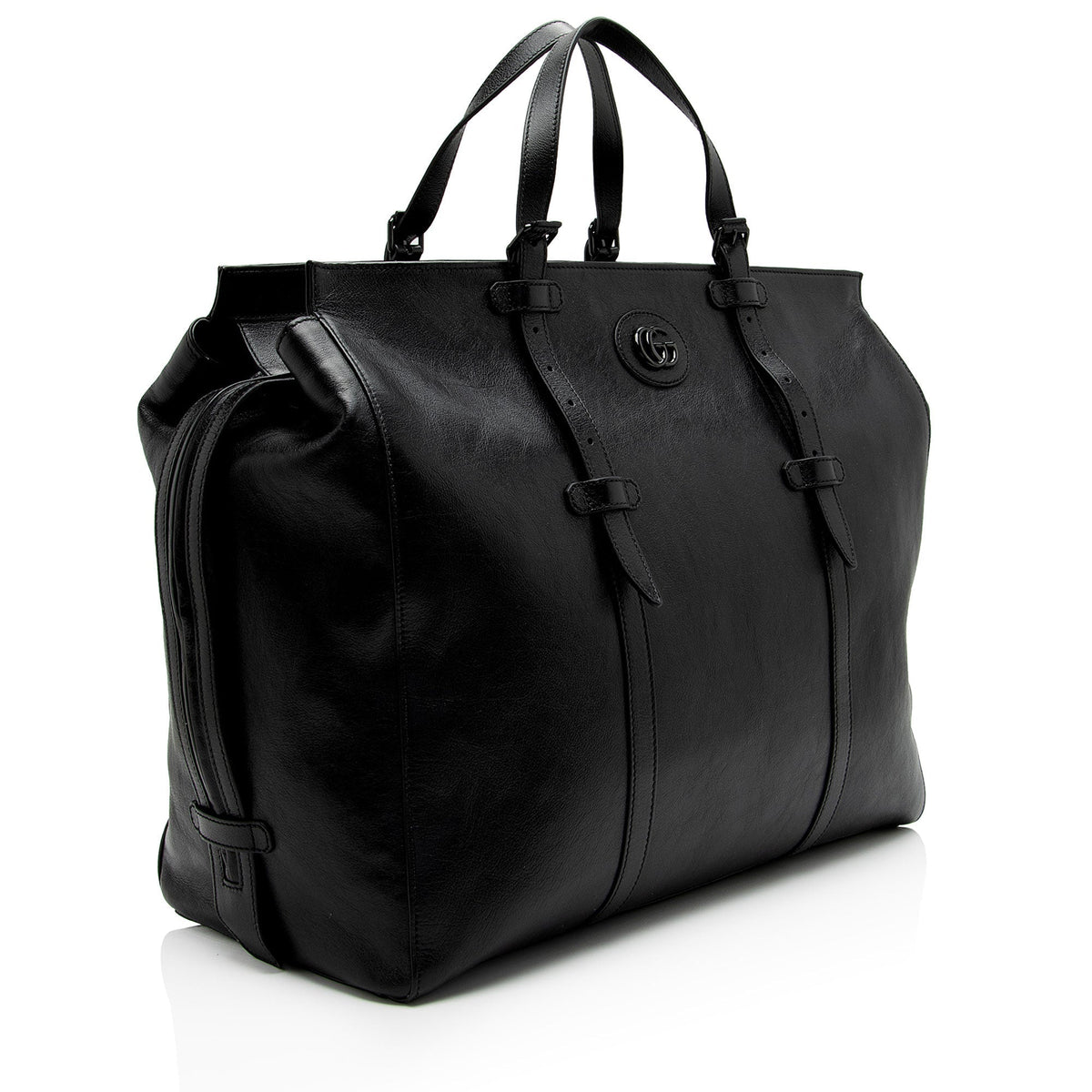 Gucci Calfskin GG Marmont Monochrome Large Tote (SHF-sBw4Ey)