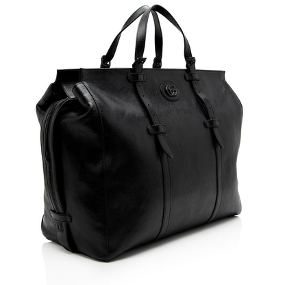 Gucci Calfskin GG Marmont Monochrome Large Tote (SHF-sBw4Ey)