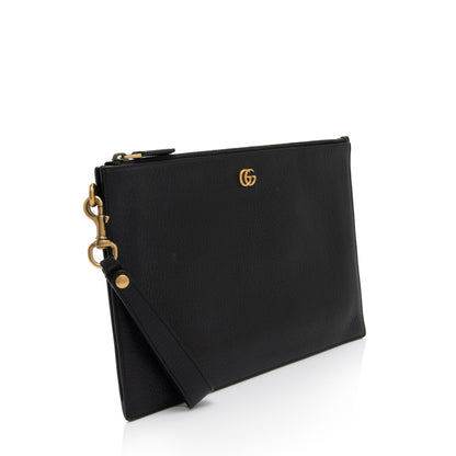 Gucci Calfskin GG Marmont Wristlet
