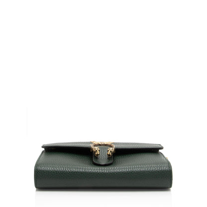 Gucci Calfskin Garden Dionysus Chain Wallet