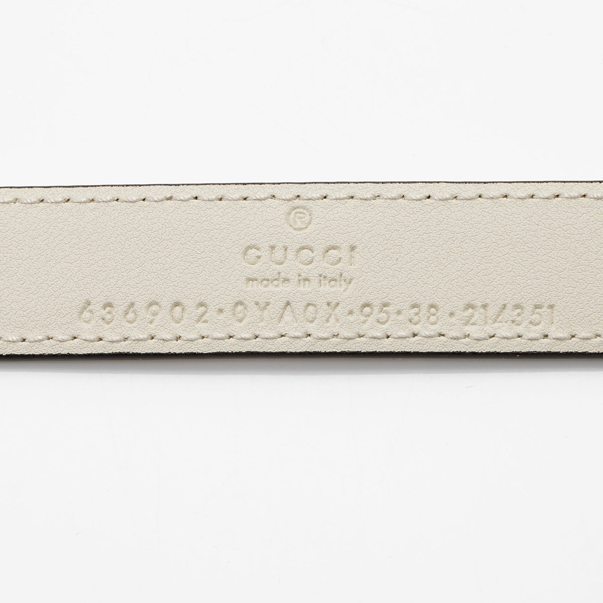 Gucci Calfskin Interlocking G Slim Belt - Size 38 / 95 (SHF-IbtT6F)