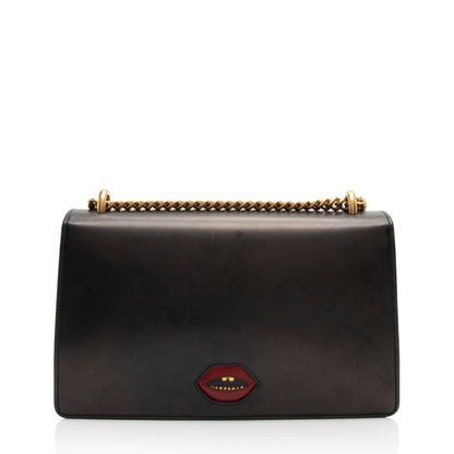 Gucci Calfskin Malaga Kid Heart GG Marmont Small Flap Bag (SHF-oXH119)