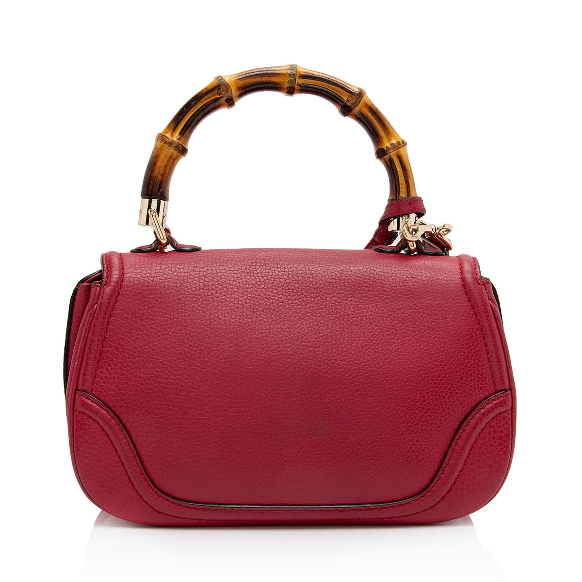 Gucci Calfskin New Bamboo Top Handle (SHF-v2KUgA)