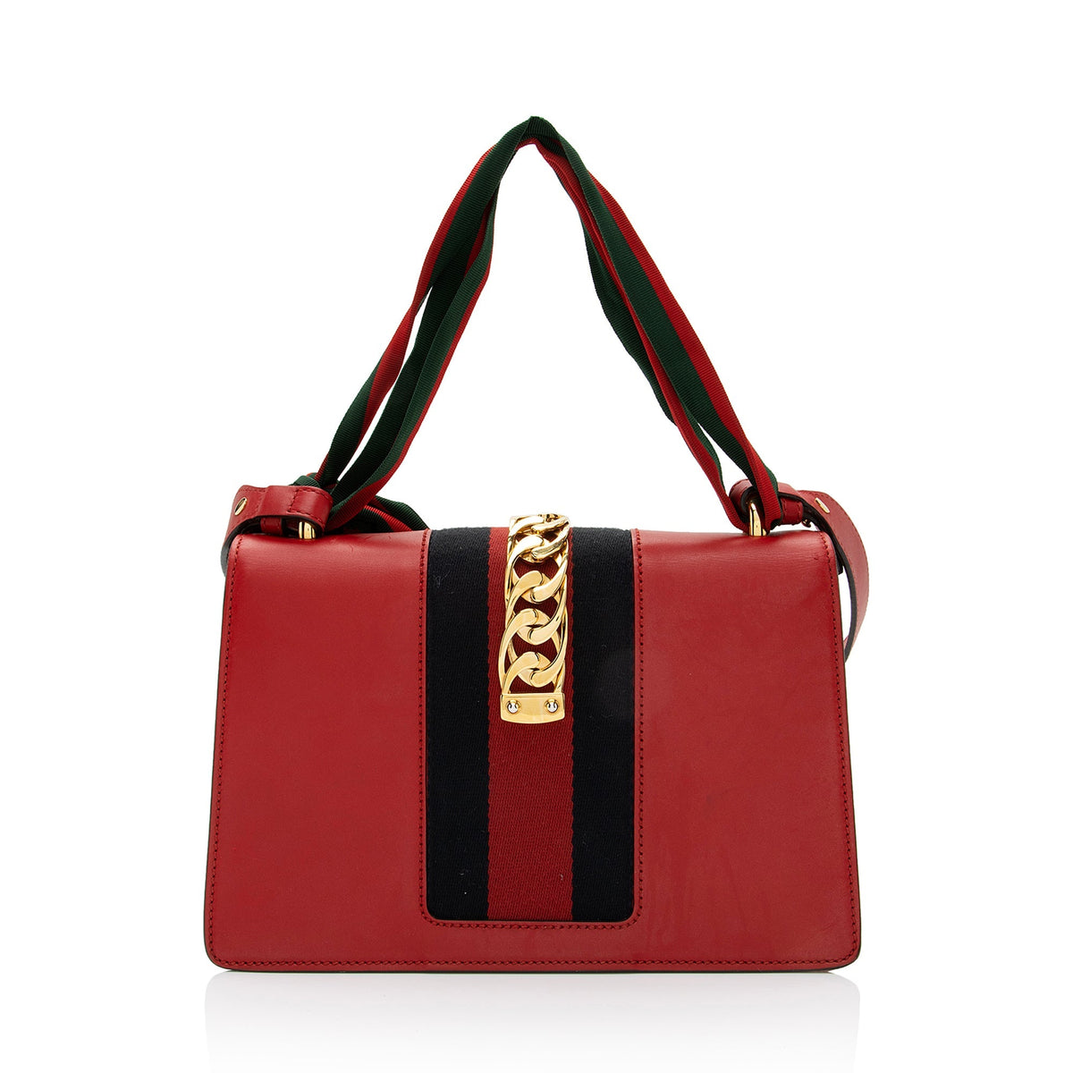 Gucci Calfskin Sylvie Small Shoulder Bag (SHF-eOUvJC)