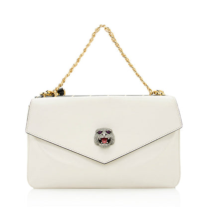 Gucci Calfskin Diagonal Stipe Thiara Double Shoulder Bag (SHF-21686)