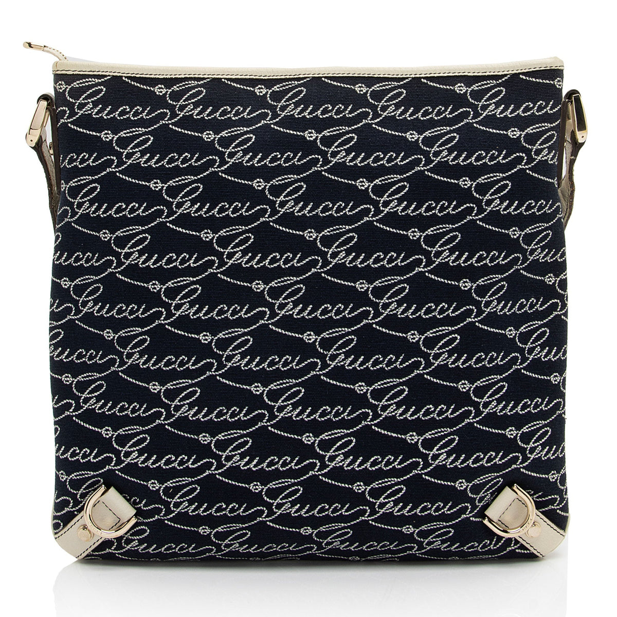 Gucci Canvas Lasso Script Abbey Messenger (SHF-coBFi9)