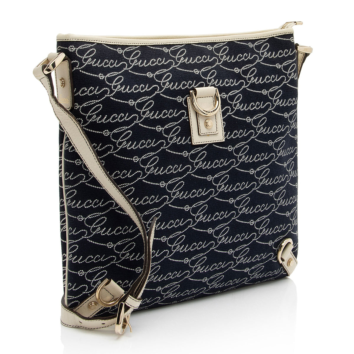 Gucci Canvas Lasso Script Abbey Messenger (SHF-coBFi9)