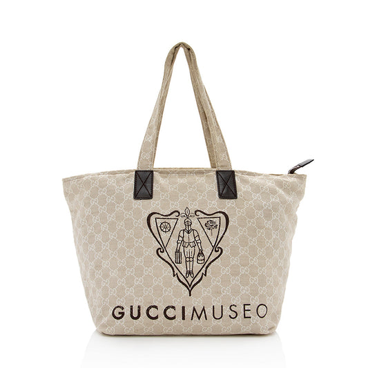 Gucci Canvas Museo Tote