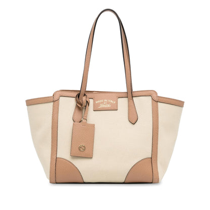 Gucci Canvas Swing Tote Bag (SHG-ICtY8I)