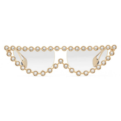 GUCCI Cat Eye Sunglasses With Crystals
