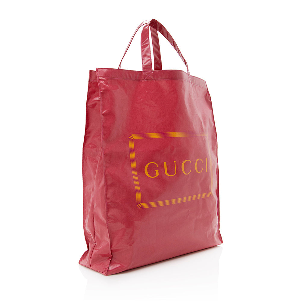 Gucci Coated Canvas Logo Tote