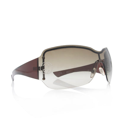 Gucci Crystal GG Shield Sunglasses