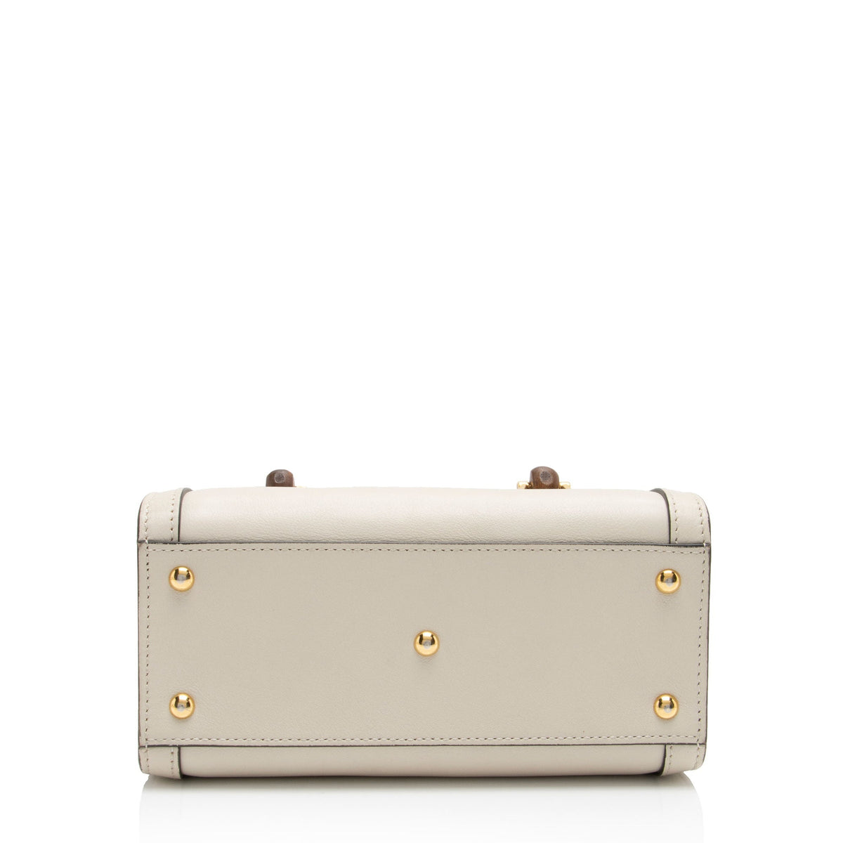 Gucci Cuir Leather Bamboo Diana Mini Tote (SHF-Mtoamr)