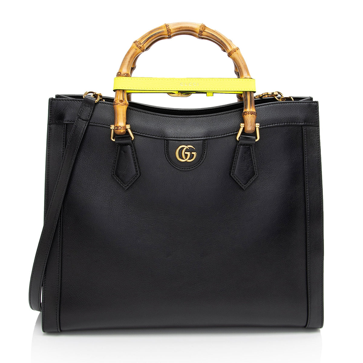 Gucci Cuir Leather Diana Medium Tote (SHF-1Bld5g)