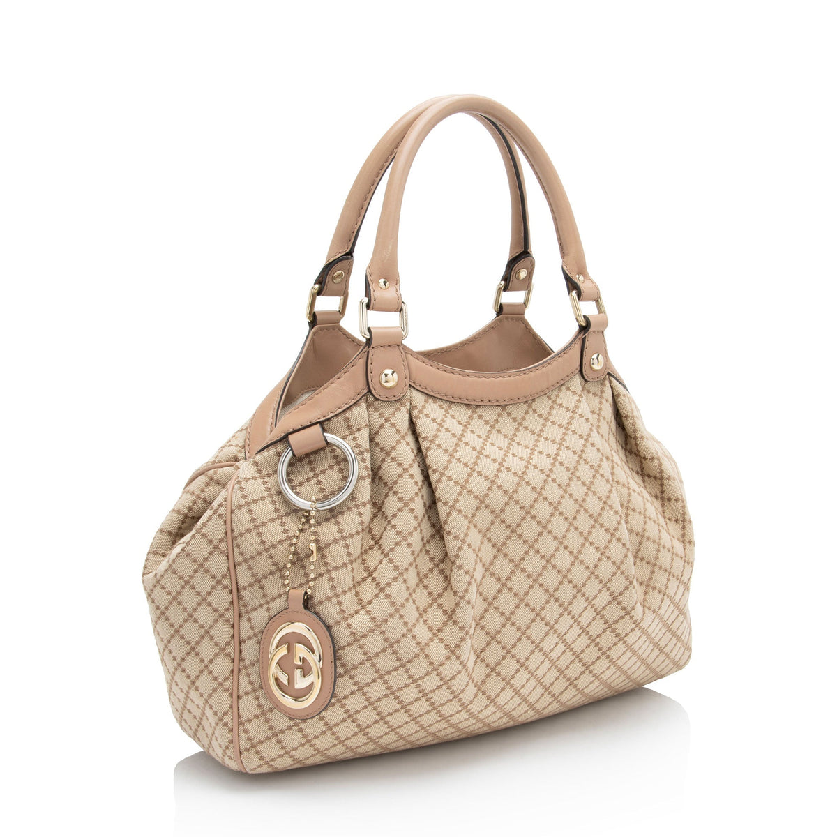 Gucci Diamante Canvas Sukey Medium Tote (SHF-uHQzf7)