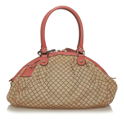 Gucci Diamante Sukey Canvas Handbag