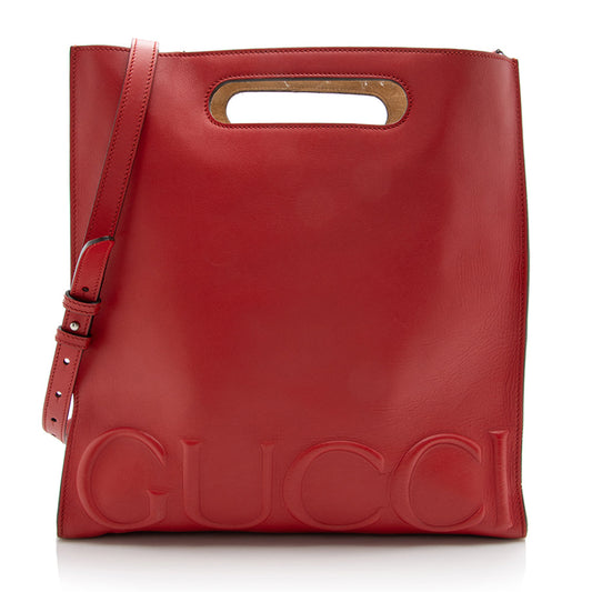 Gucci Embossed Leather XL Tote