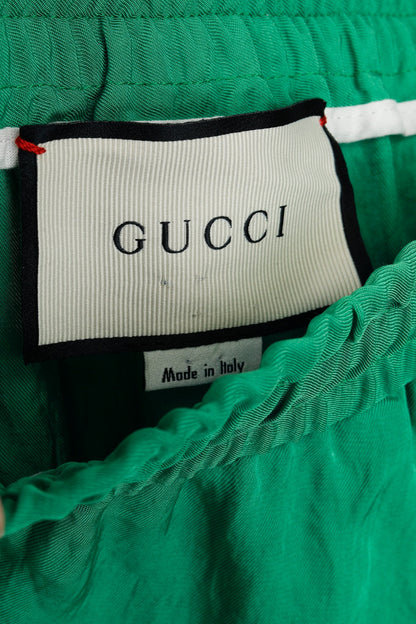 Gucci Green Logo Tape Shorts