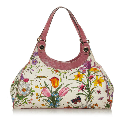 Gucci Flora Canvas Shoulder Bag