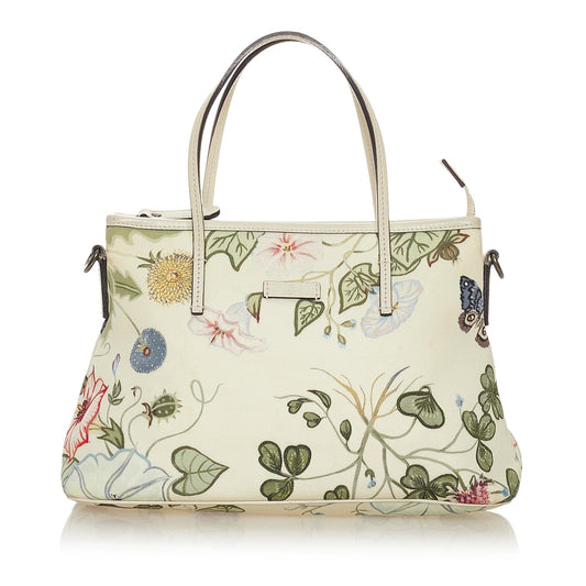 Gucci Flora Knight Canvas Satchel