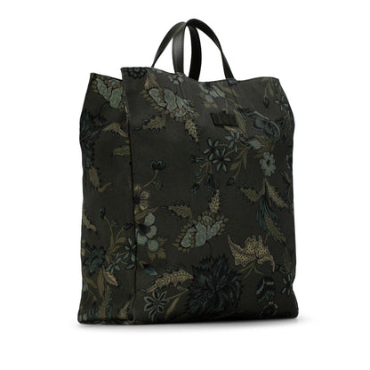 Gucci G-Active Flora Knight Vertical Canvas Tote (SHG-Zpmz9o)