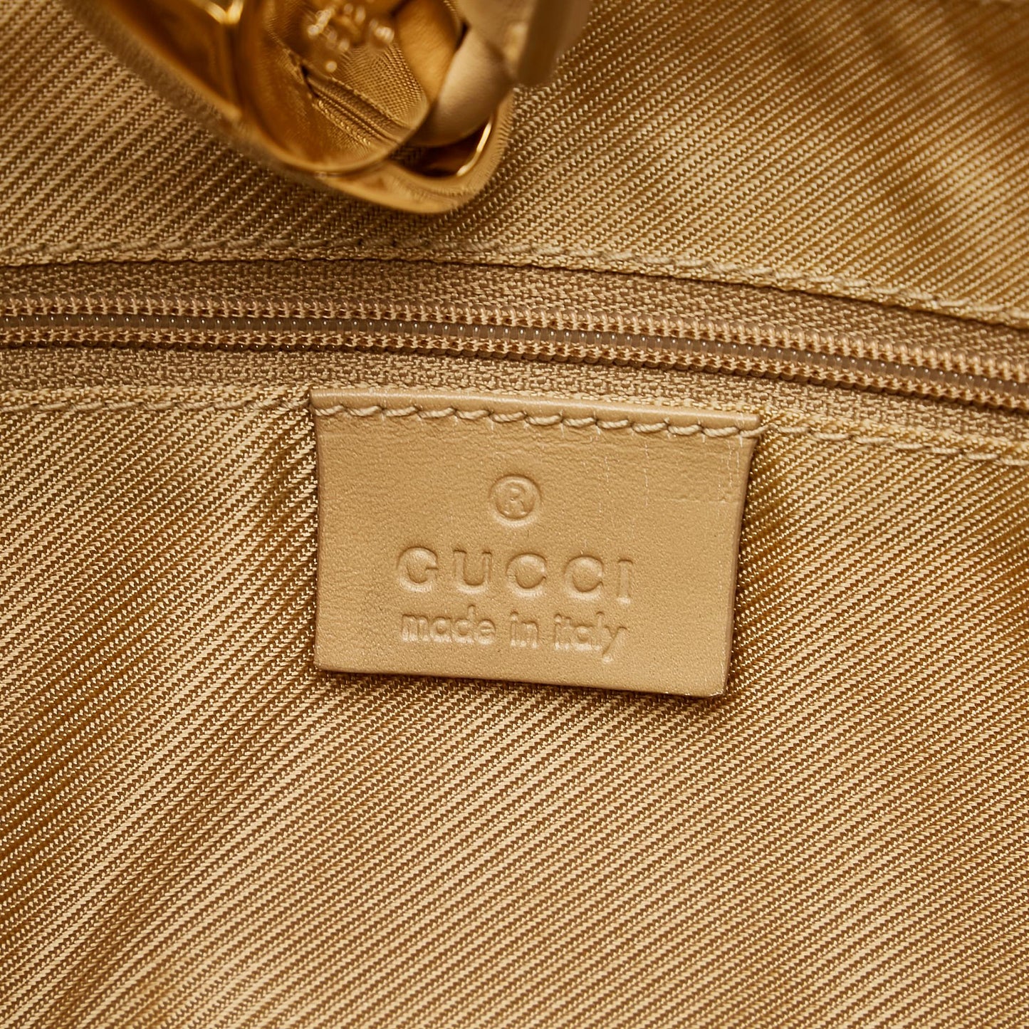 Gucci G Monogram Canvas Shoulder Bag