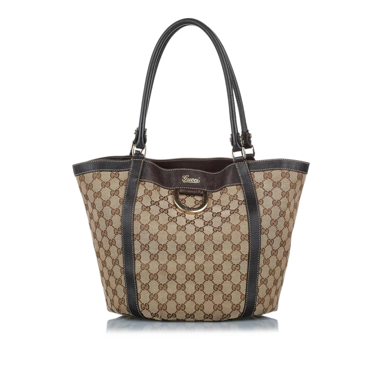 Gucci GG Abbey D-Ring Canvas Tote Bag (SHG-20430)