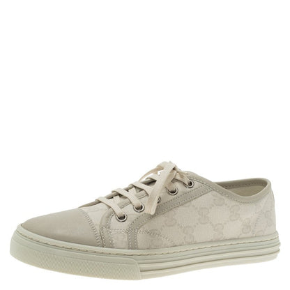 Gucci GG Supreme Canvas Leather Sneakers