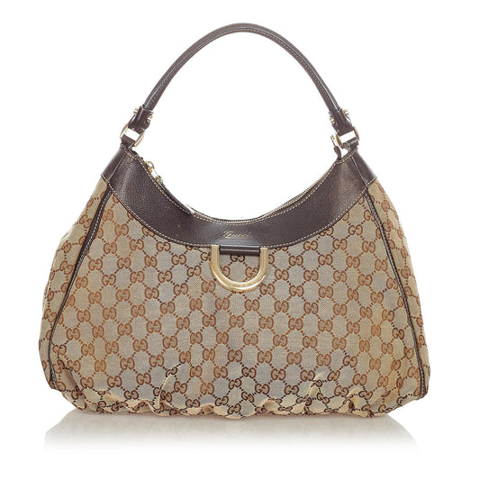 Gucci GG Canvas Abbey D-Ring Shoulder Bag