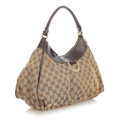 Gucci GG Canvas Abbey D-Ring Shoulder Bag